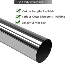 Load image into Gallery viewer, GeilSpace 2.5 Inch Straight Pipe, 304 Stainless Steel Tube, 36 Inch Length, Exhaust Pipe, DIY Industrial Pipes