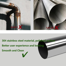 Load image into Gallery viewer, GeilSpace 2.5 Inch Straight Pipe, 304 Stainless Steel Tube, 36 Inch Length, Exhaust Pipe, DIY Industrial Pipes