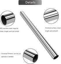 Load image into Gallery viewer, GeilSpace 2.5 Inch Straight Pipe, 304 Stainless Steel Tube, 36 Inch Length, Exhaust Pipe, DIY Industrial Pipes