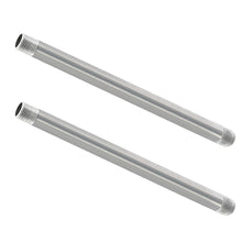 Load image into Gallery viewer, GeilSpace Stainless Steel Pipe, 304 Pipe Nipple Fits Standard Threaded Pipes and Fittings, DIY Industrial Metal Tube (2 PCS)