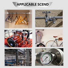 Load image into Gallery viewer, GeilSpace Stainless Steel Pipe, 304 Pipe Nipple Fits Standard Threaded Pipes and Fittings, DIY Industrial Metal Tube (2 PCS)