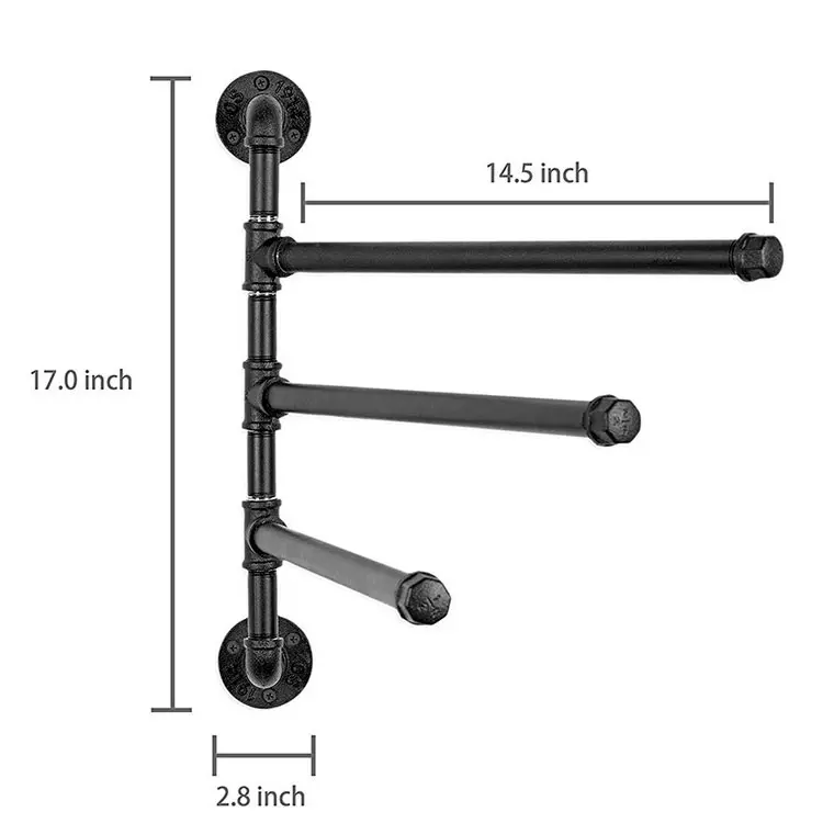 Iron pipe towel holder hotsell