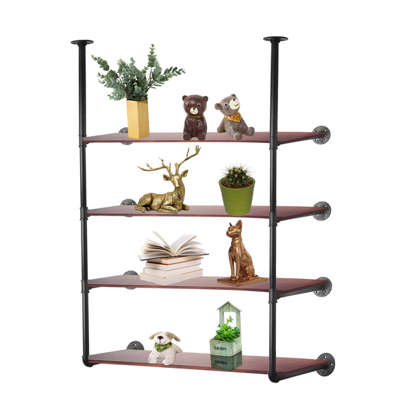 How to add a little fun to Room Decor? Try Industrial Wall-mounted Iron Pipe Shelf!
