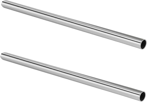 GeilSpace 304 Stainless Steel Pipe, Heavy Duty Round Metal Weldable Tube, DIY Industrial Metal Tubing, Set of 2