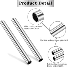 Load image into Gallery viewer, GeilSpace 1" OD 304 Stainless Steel Round Tube, Metal Tubing, Rust &amp; Corrosion Resistant, Cuttable, Weldable, for DIY Furniture, Construction &amp; Industrial decor, 2 Pack
