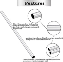 Load image into Gallery viewer, 1/2" OD 6063 Aluminum Round Tube, Metal Pipe Tubing, 2 Pcs | Metal Tubing, 1mm Wall Thickness, DIY Frame, Industrial Machining Projects