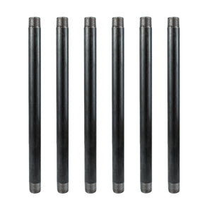 GeilSpace Heavy-Duty Grey Metal Pipes - Vintage DIY Industrial Shelving, Industrial Decor, Furniture DIY