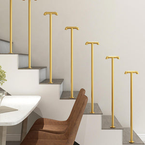 GeilSpace Custom Pipe Furniture -  Industrial Style Vintage Metal Stair Handrails, Duplex Fashion Guardrails