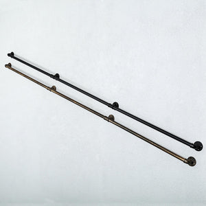 GeilSpace Custom Pipe Furniture - Iron Industrial Pipe Black Steel Stair Handrail Bracket