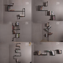 Load image into Gallery viewer, GeilSpace Custom Pipe Shelf -Retro Wall Loft Display Shelf Rack Bookshelf Design Pipe Holders For Slatwall Hanging Shelves With Metal