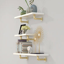 Load image into Gallery viewer, GeilSpace Custom Pipe Shelf - Nordic Simple Household Gold Iron Shelves Home Bathroom Living Room Bedroom Creative Metal Bookshelves