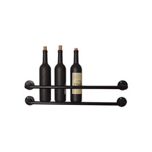 Load image into Gallery viewer, GeilSpace Custom Pipe Shelf - Industrial Pipe Wall Mounted Wine Rack Pipe Holder Hanging Wine Rack Wine Display Rack