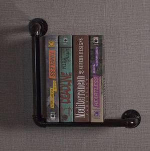 GeilSpace Custom Pipe Shelf -Retro Wall Loft Display Shelf Rack Bookshelf Design Pipe Holders For Slatwall Hanging Shelves With Metal