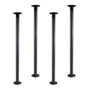 GeilSpace Industrial Pipe Table Legs, Rustic DIY Desk Legs, Set of 4